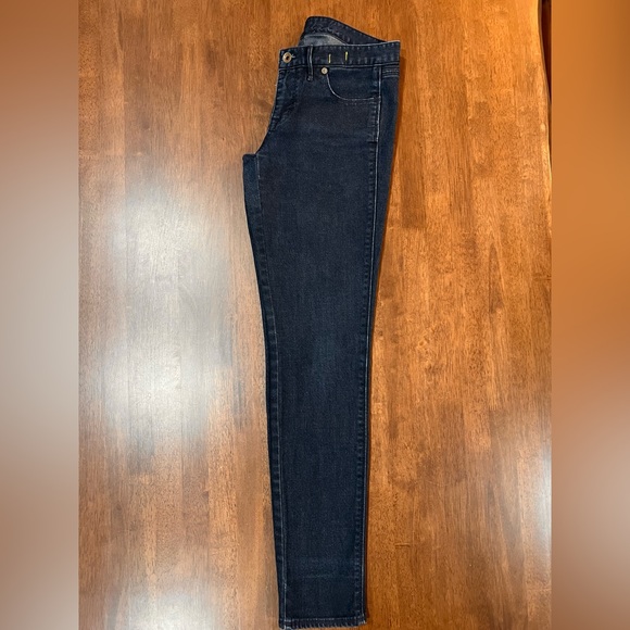 Madewell Skinny Low Dark Wash Jeans - Picture 3 of 10